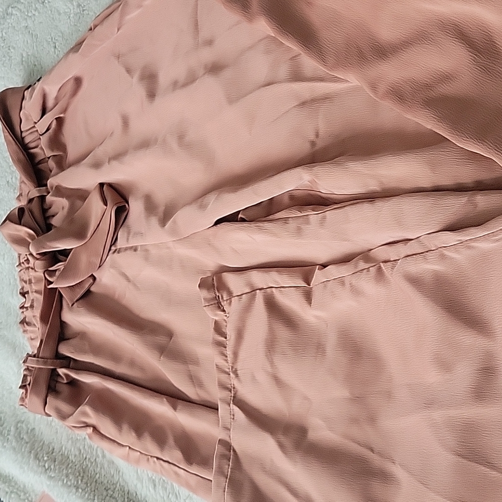 Satin dressy pants